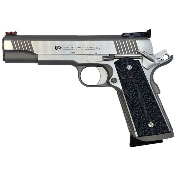 Buy Colt 1911 Custom Competition 45 Auto (ACP) 5in Stainless Steel Pistol - 8+1 Rounds