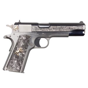 Buy Colt Aztec Jaguar 38 Super Auto 5in Engraved Stainless Handgun - 9+1 Rounds