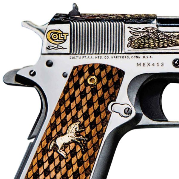 Buy Colt Dragon 38 Super Auto 5in Stainless/Orange Pistol - 9+1 Rounds