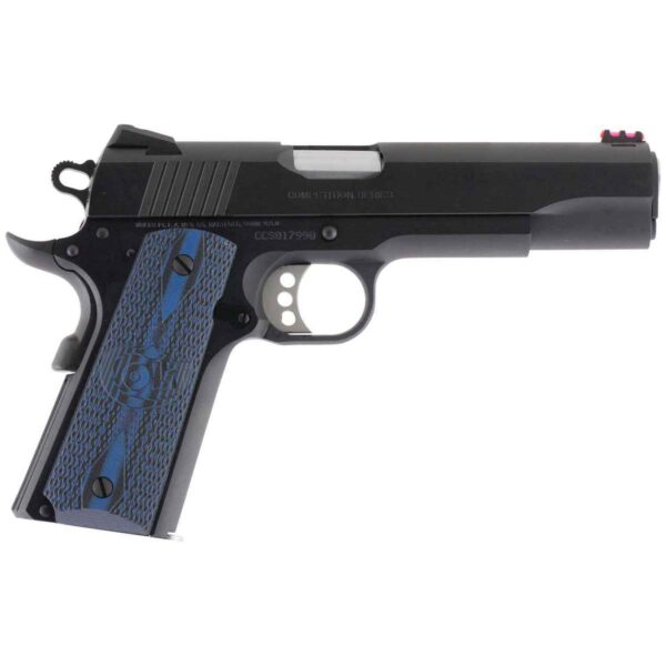 Buy Colt Mfg 1911 Government Competition 45 Auto (ACP) 5in Blued w/ Blue Grips Pistol - 8+1 Rounds