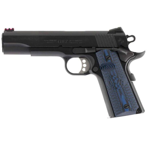 Buy Colt Mfg 1911 Government Competition 45 Auto (ACP) 5in Blued w/ Blue Grips Pistol - 8+1 Rounds