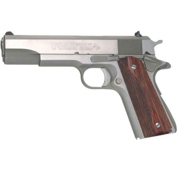 Buy Colt Series 70 45 Auto (ACP) 5in Brushed Stainless Pistol - 7+1 Rounds