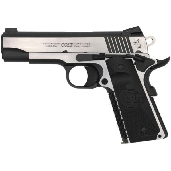 Buy Colt Combat Elite Commander 45 Auto (ACP) 4.25in Stainless/Black Pistol - 8+1 Rounds