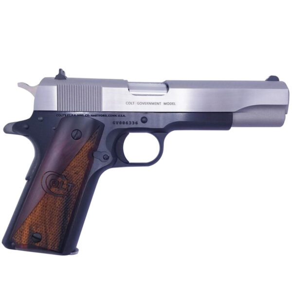 Buy Colt Series 70 Government 38 Super Auto 5in Stainless/Black Pistol - 9+1 Rounds