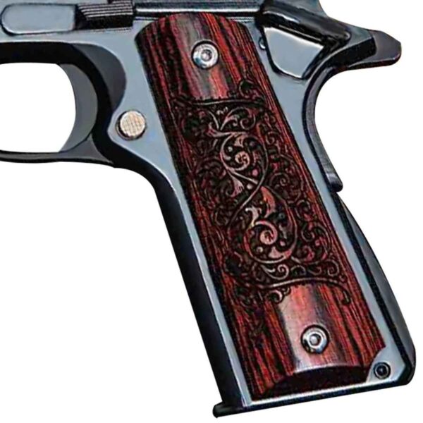 Buy Colt Series 70 Gustave Young 45 Auto (ACP) 5in Black/Rosewood Engraved Pistol - 8+1 Rounds